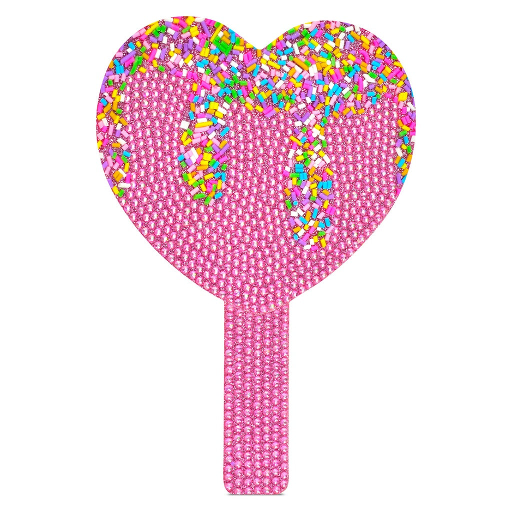 Sprinkle Sparkle Heart Handheld Mirror