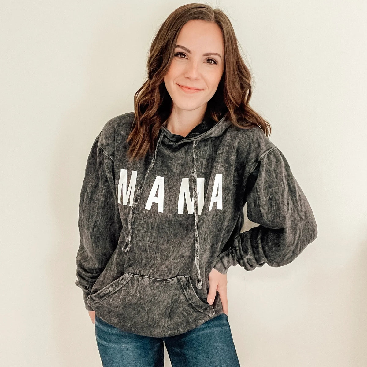 Mineral Wash MAMA Hoodie