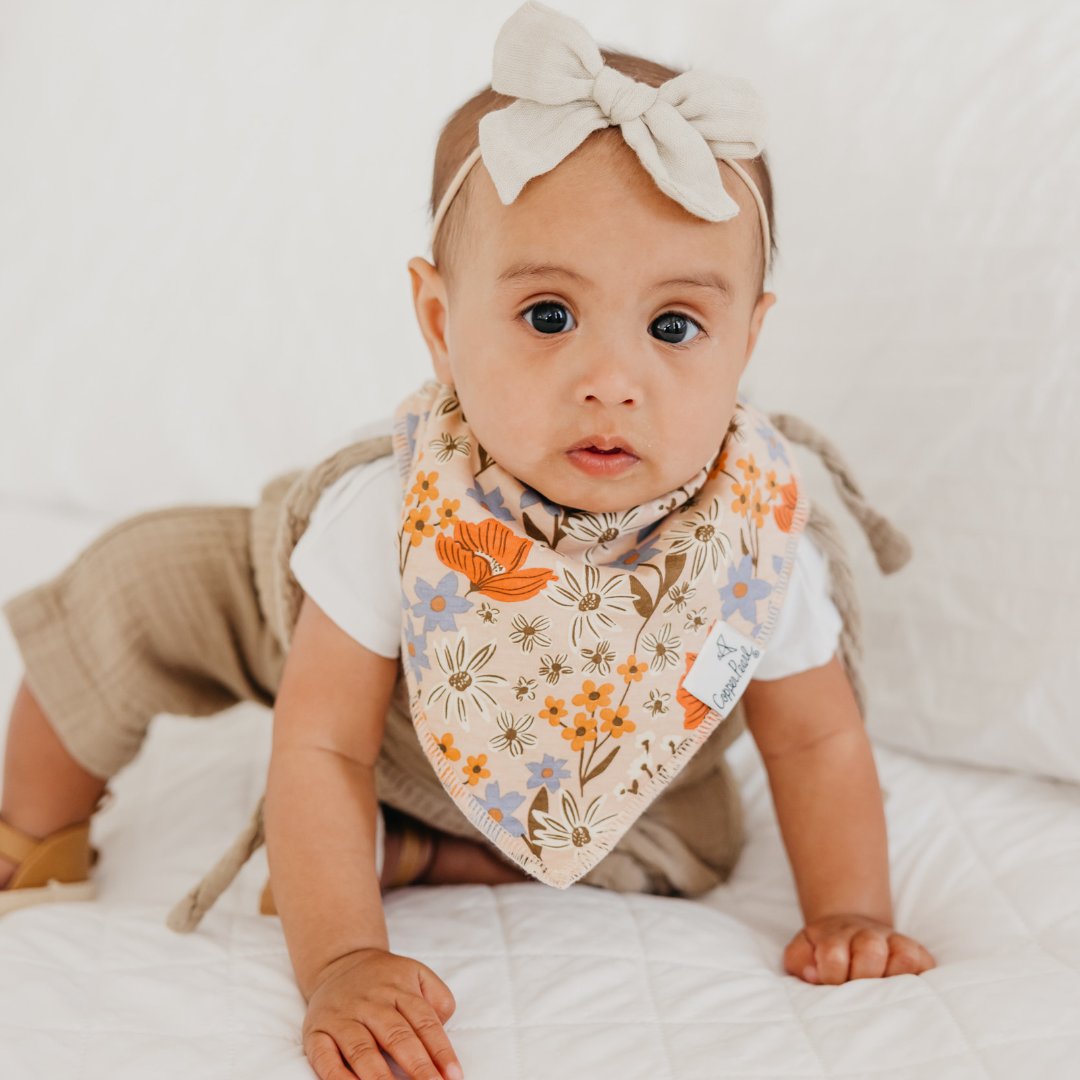 Copper Pearl Bandana Bibs / Eden