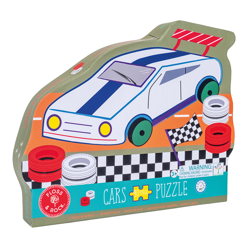 Racing Car Shaped Jigsaw Puzzle - 40PC