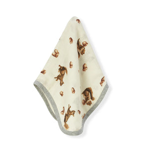 Milkbarn Contour Four Layer Burp Cloth / Chipmunk