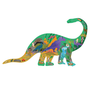 Diplodocus Shaped Jigsaw Puzzle - 80PC