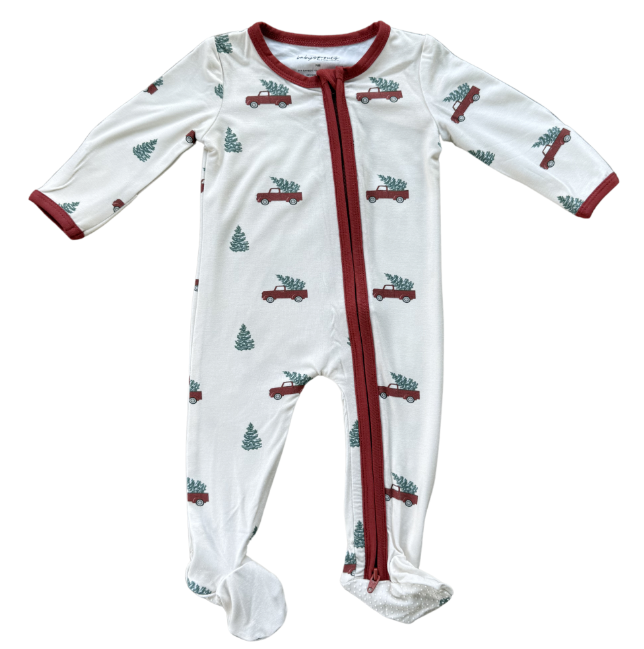 Babysprouts Footie Romper / Christmas Truck