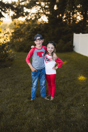 Flower Heart Raglan