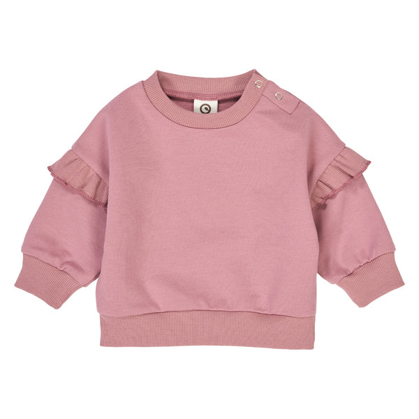 Muesli Cozy Frill Sweatshirt / Nostalgia Rose