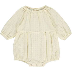 Vignette Daisy Bubble Romper / Cream