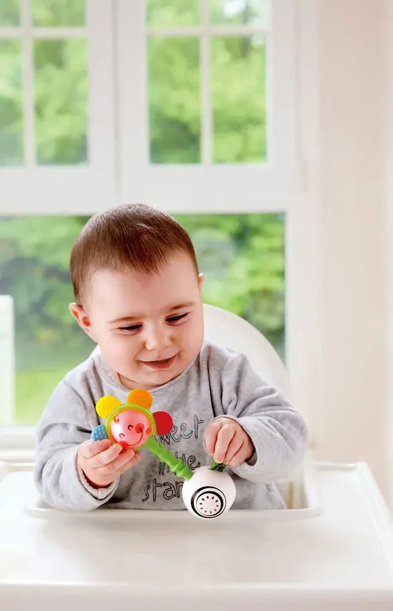 Hape Shake 'n Sparkle Flower Rattle