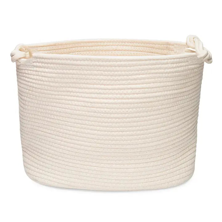 Rope Cube Storage Basket / White