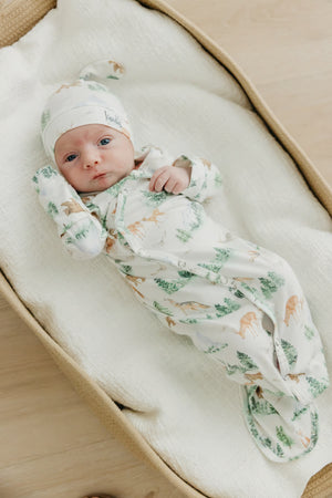 Copper Pearl Newborn Knotted Gown / Grayson