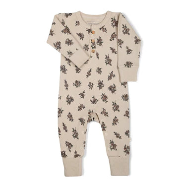 Organic 2-Way Zip Romper / Posy