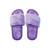Purple Furry Slipper Slides