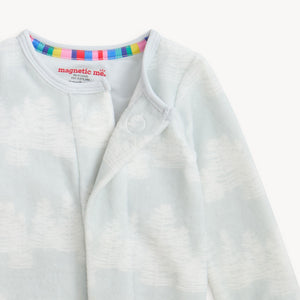 Magnetic Me Velour Magnetic Footie / Birch Trees