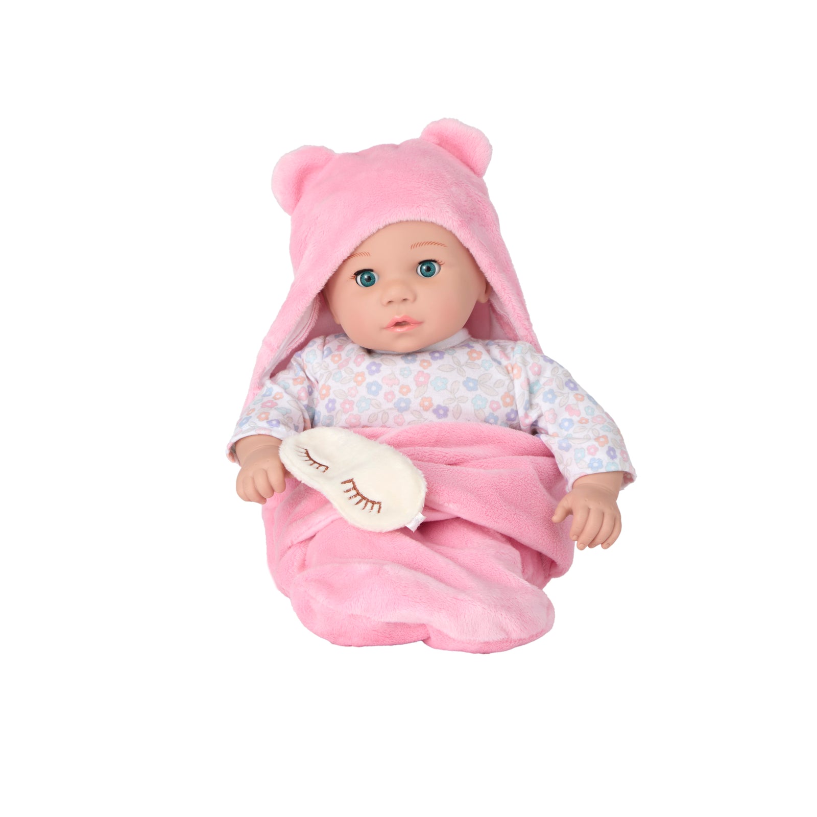 Sweet Smiles Bear Sleep Sack Baby Doll - Light Skin