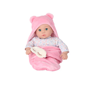Sweet Smiles Bear Sleep Sack Baby Doll - Light Skin