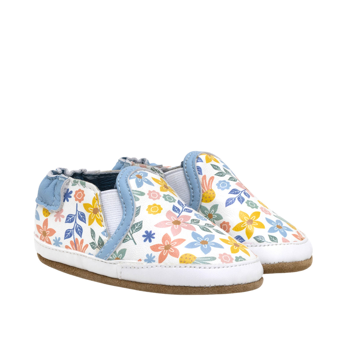 Robeez Softsole Shoes / White Bloom
