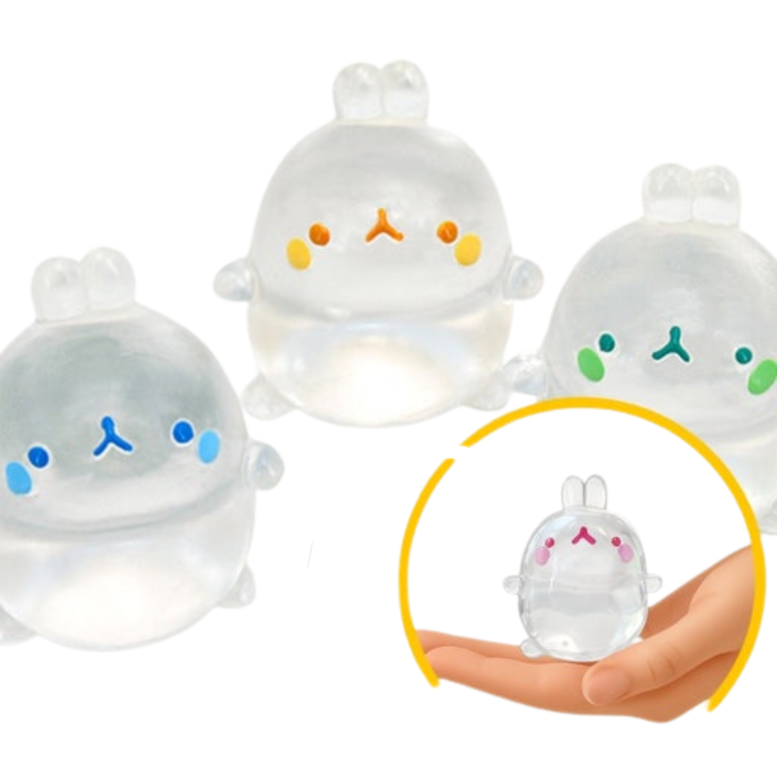 Molang Clear Mochi Squishy