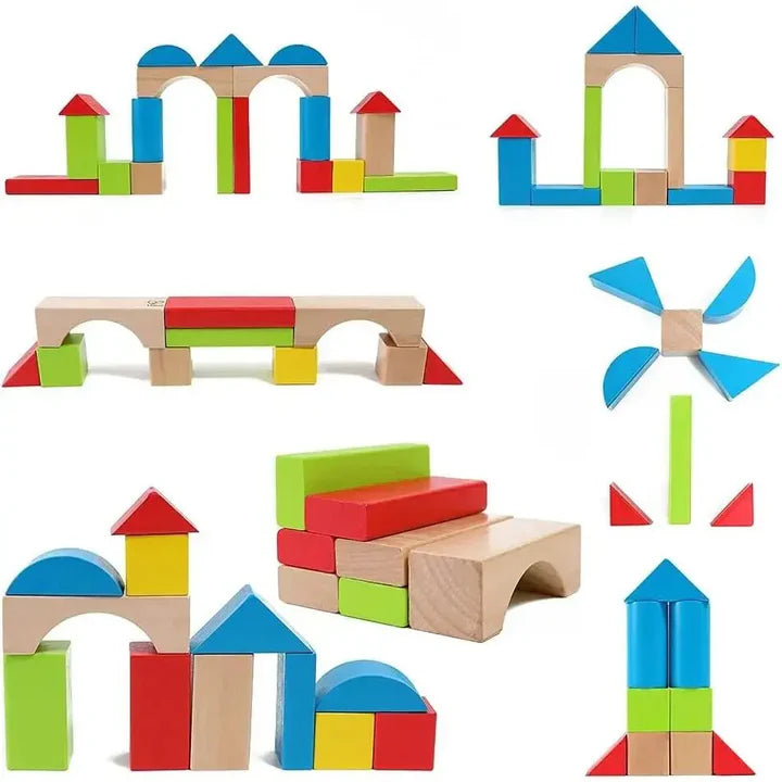Hape Maple Block Set - 50 Pieces