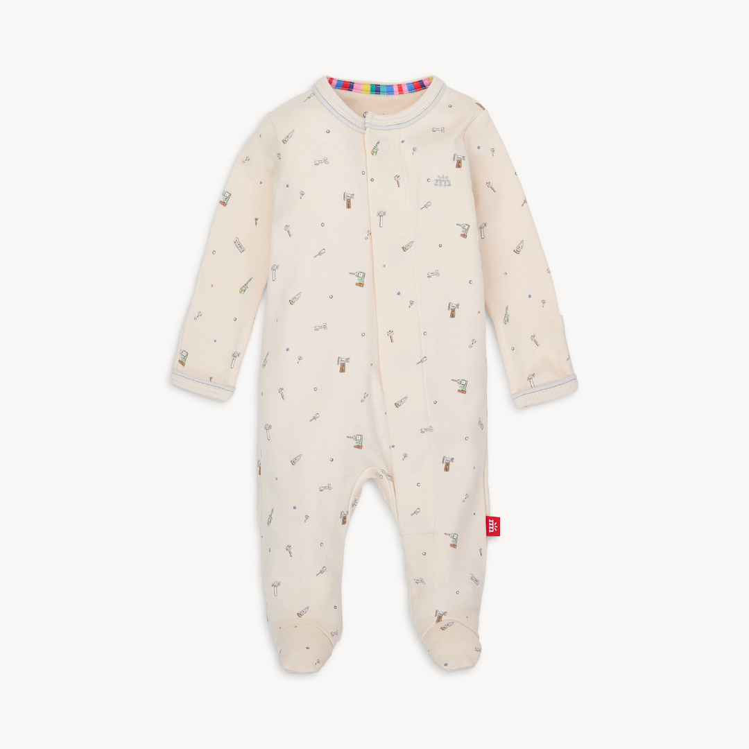 Magnetic Me Organic Cotton Footie / Fix It Friends
