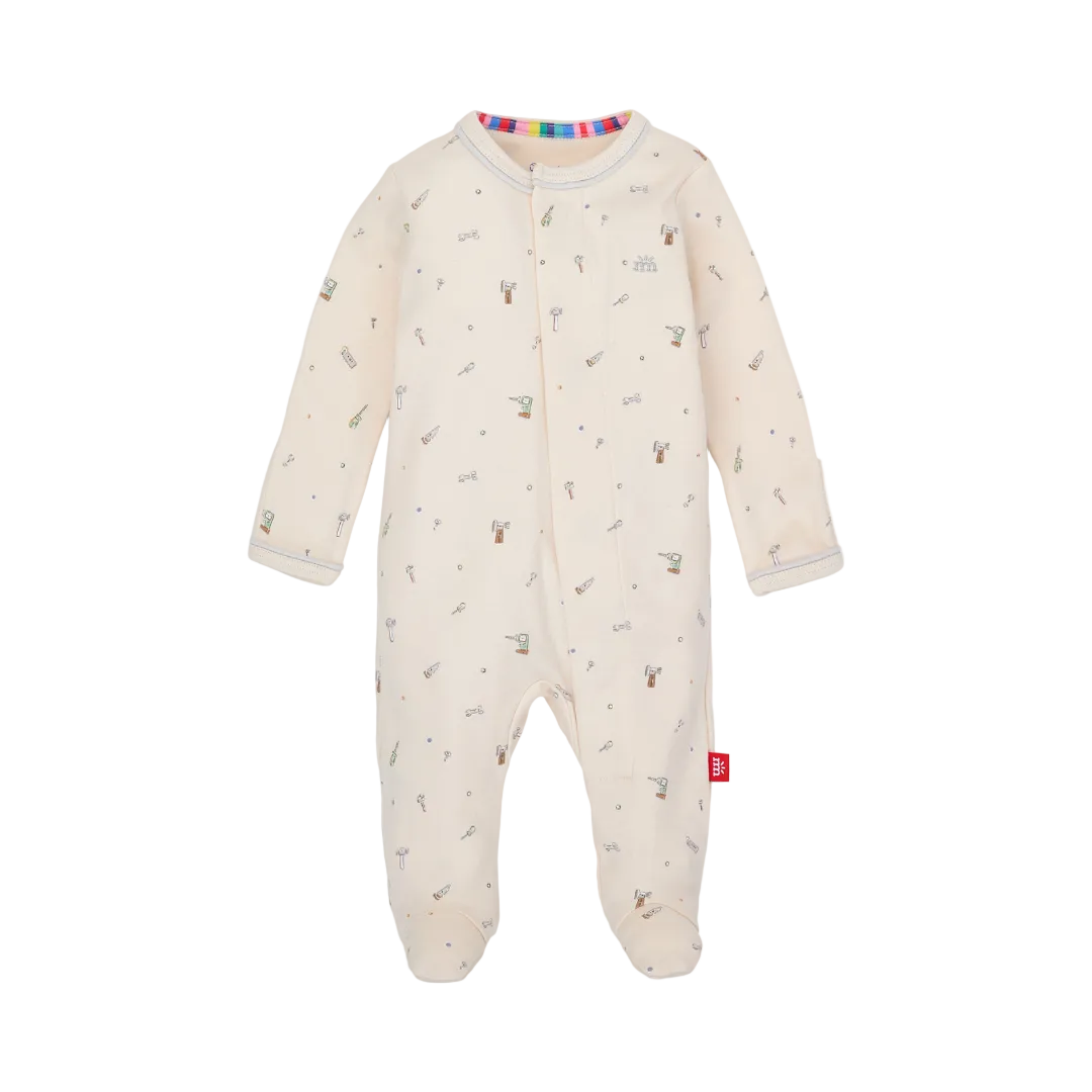Magnetic Me Organic Cotton Footie / Fix It Friends