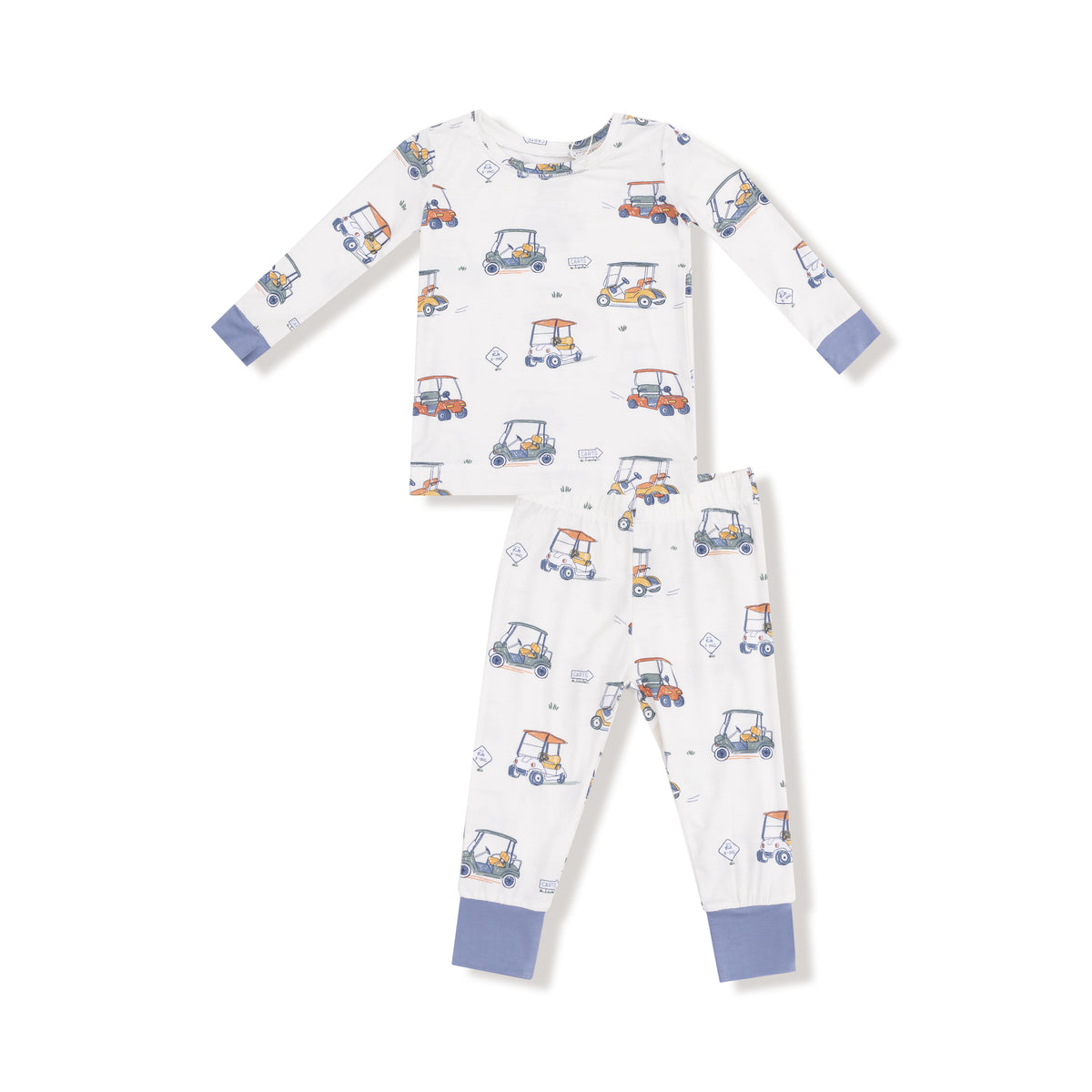 Zooming Golf Carts Longsleeve Loungewear Set