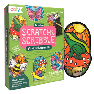 Ooly Scratch & Scribble Mini Window Banner Kit / Garden