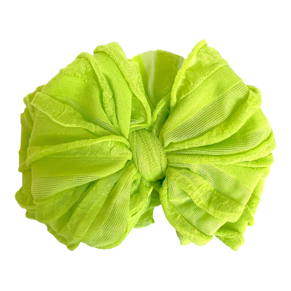 Ruffle Headband - Lime