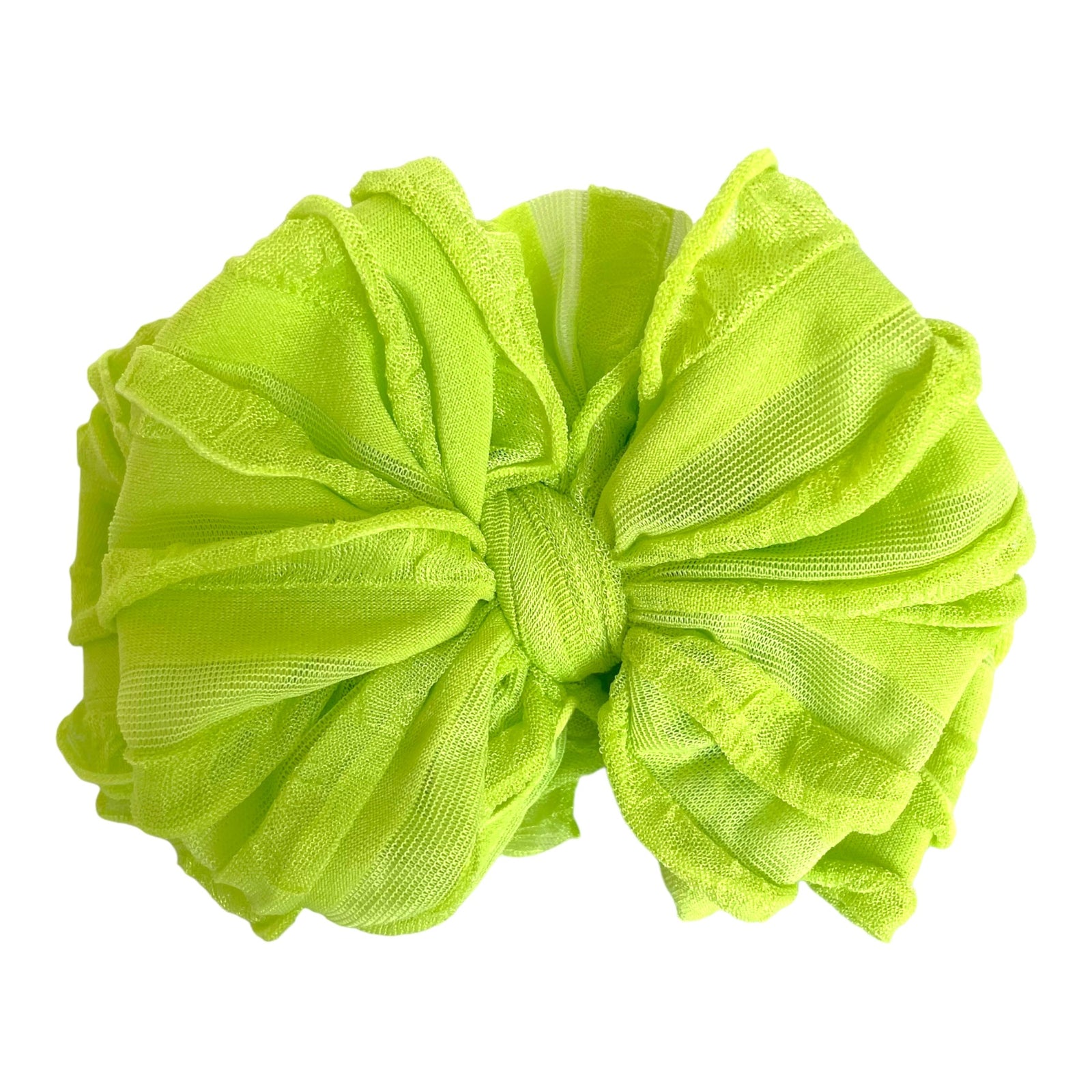 Ruffle Headband - Lime