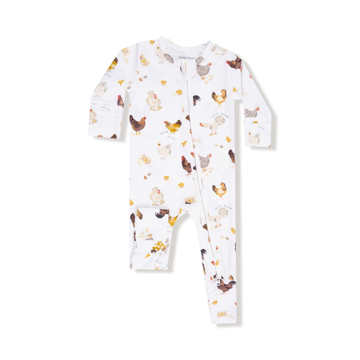 Chickens 2 Way Zipper Convertible Romper