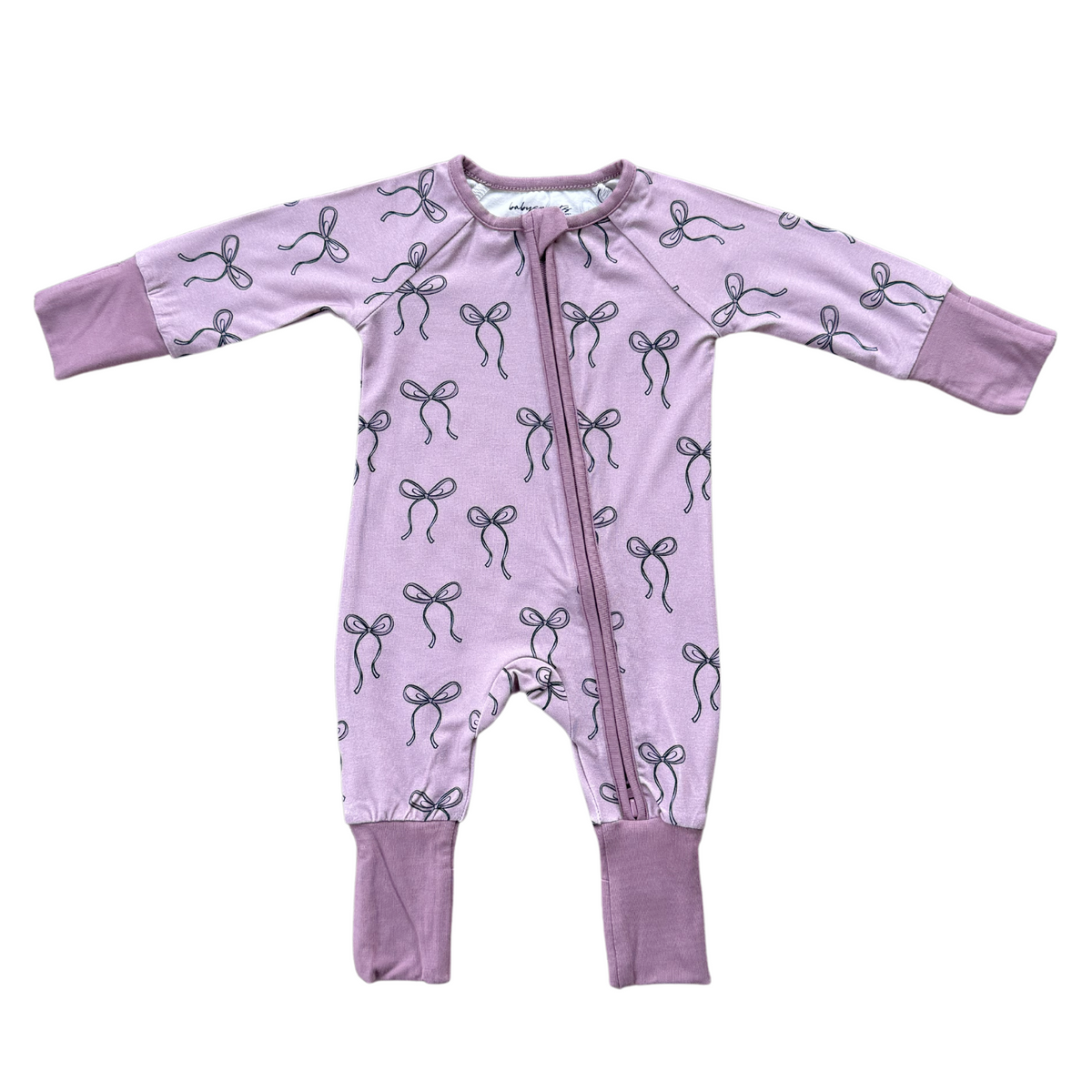 Babysprouts Zip Romper / Hair Bow