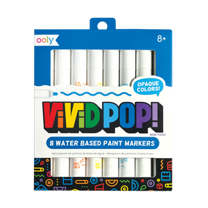 Ooly Vivid Pop! Water Based Paint Markers 8 Pack