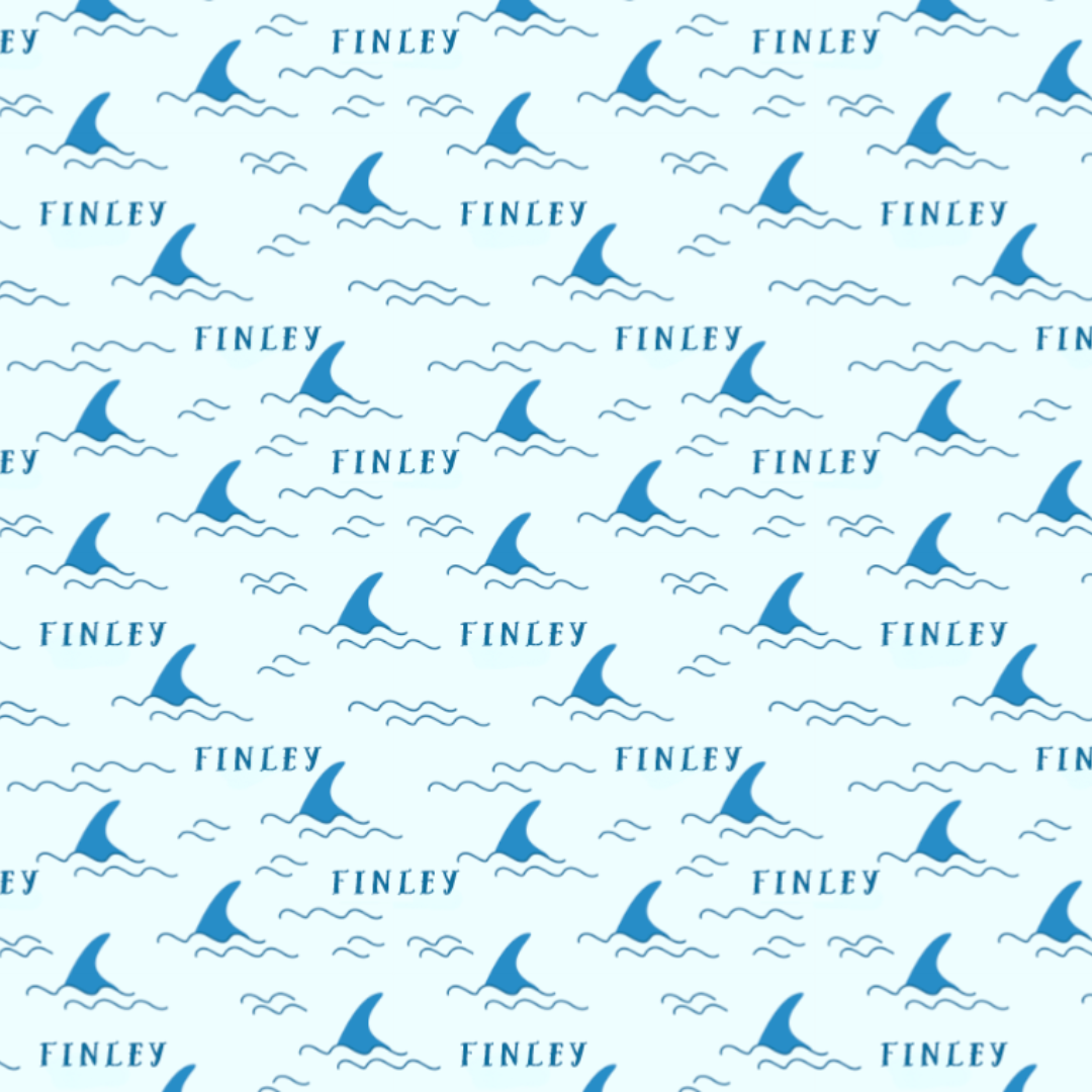 Personalized Stretchy Blanket | Shark Fin