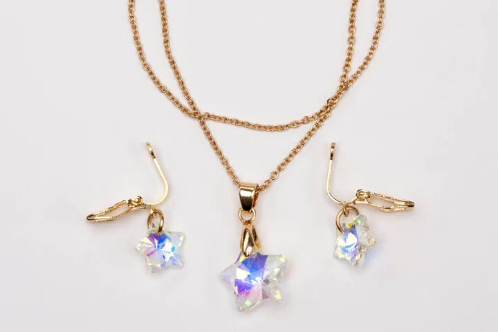 Holographic Star Necklace Set