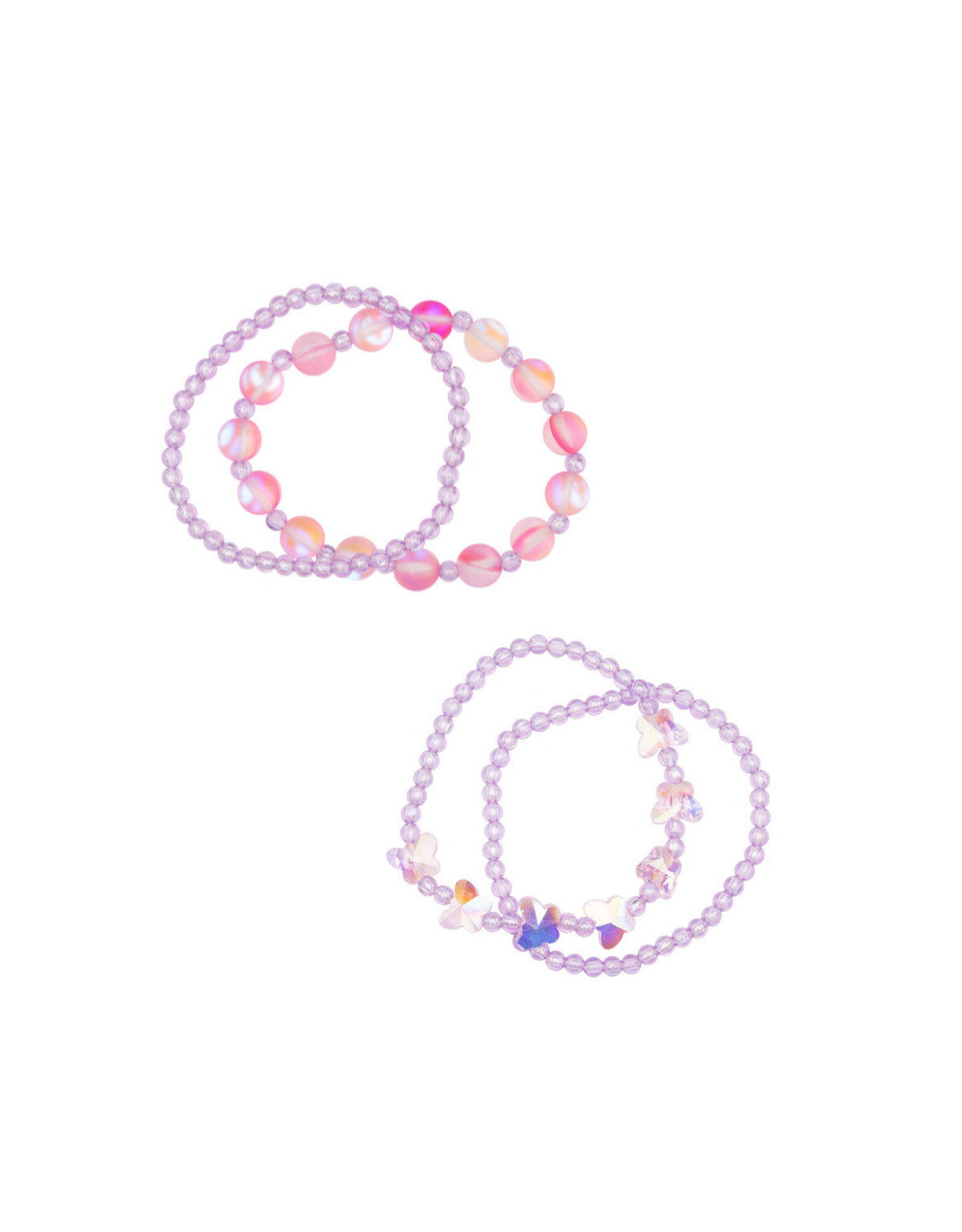 Boutique Shimmer Butterfly Bracelet Set - Assorted