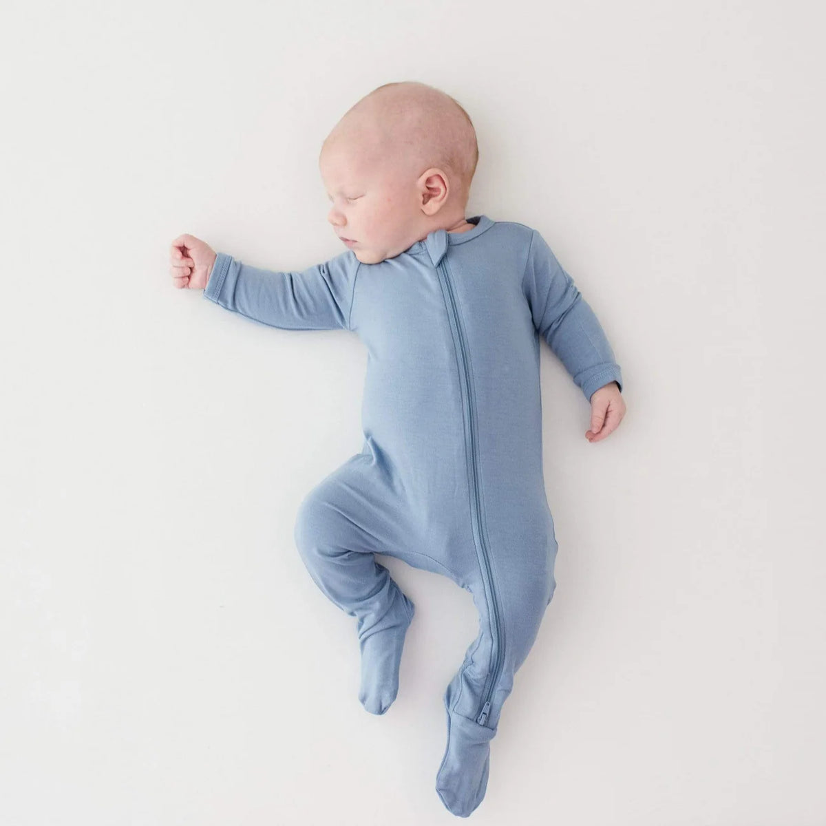 Kyte Baby Zippered Footie / Slate