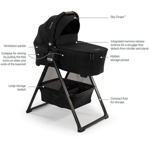 Nuna SWIV & TRIV Bassinet + Stand
