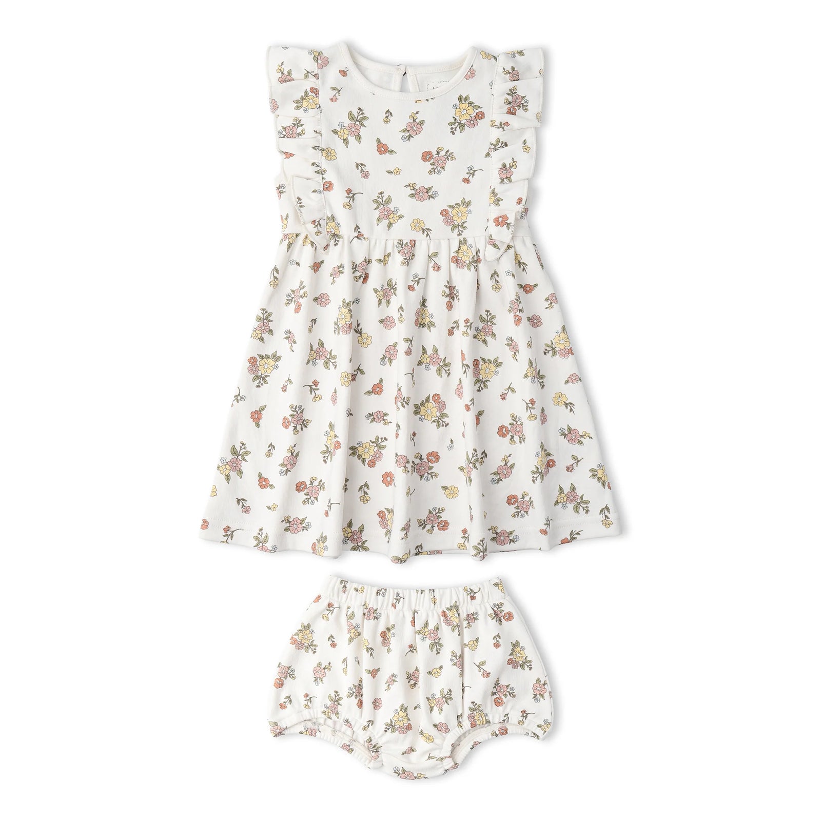 Organic Flutter Dress with Bloomers / Meadow