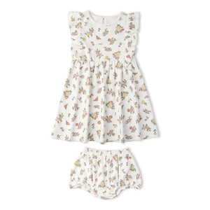 Organic Flutter Dress with Bloomers / Meadow