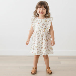 Organic Flutter Dress with Bloomers / Meadow