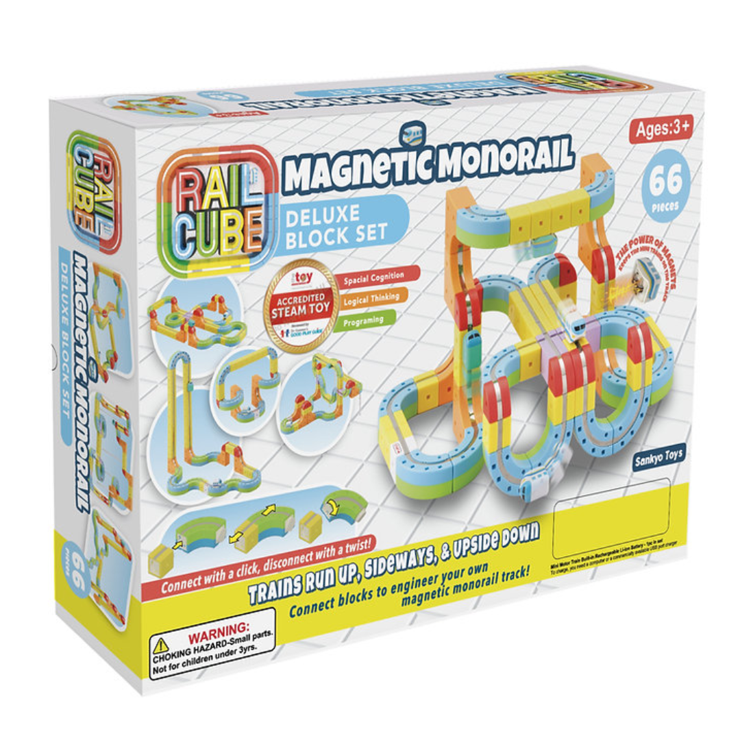 Rail Cube Magnetic Monorail Deluxe Set