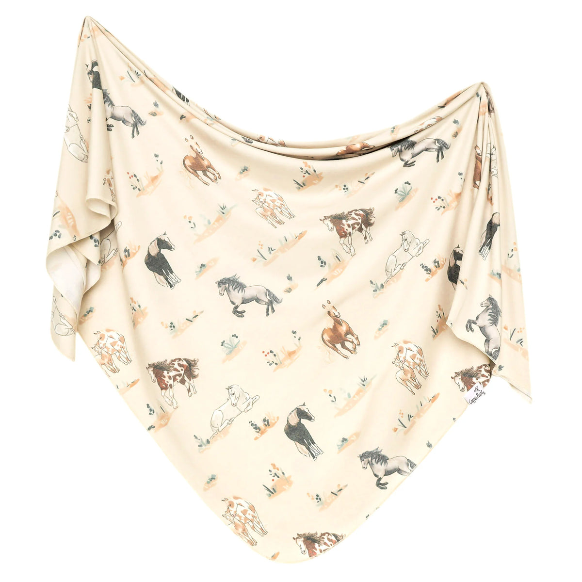 Copper Pearl Knit Swaddle Blanket / Montana