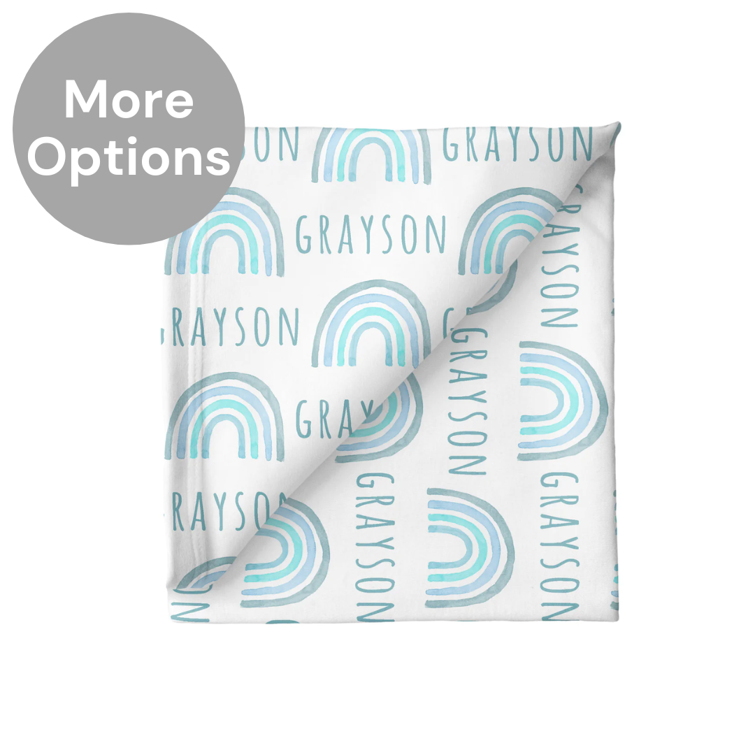 Personalized Stretchy Blanket | Rainbow