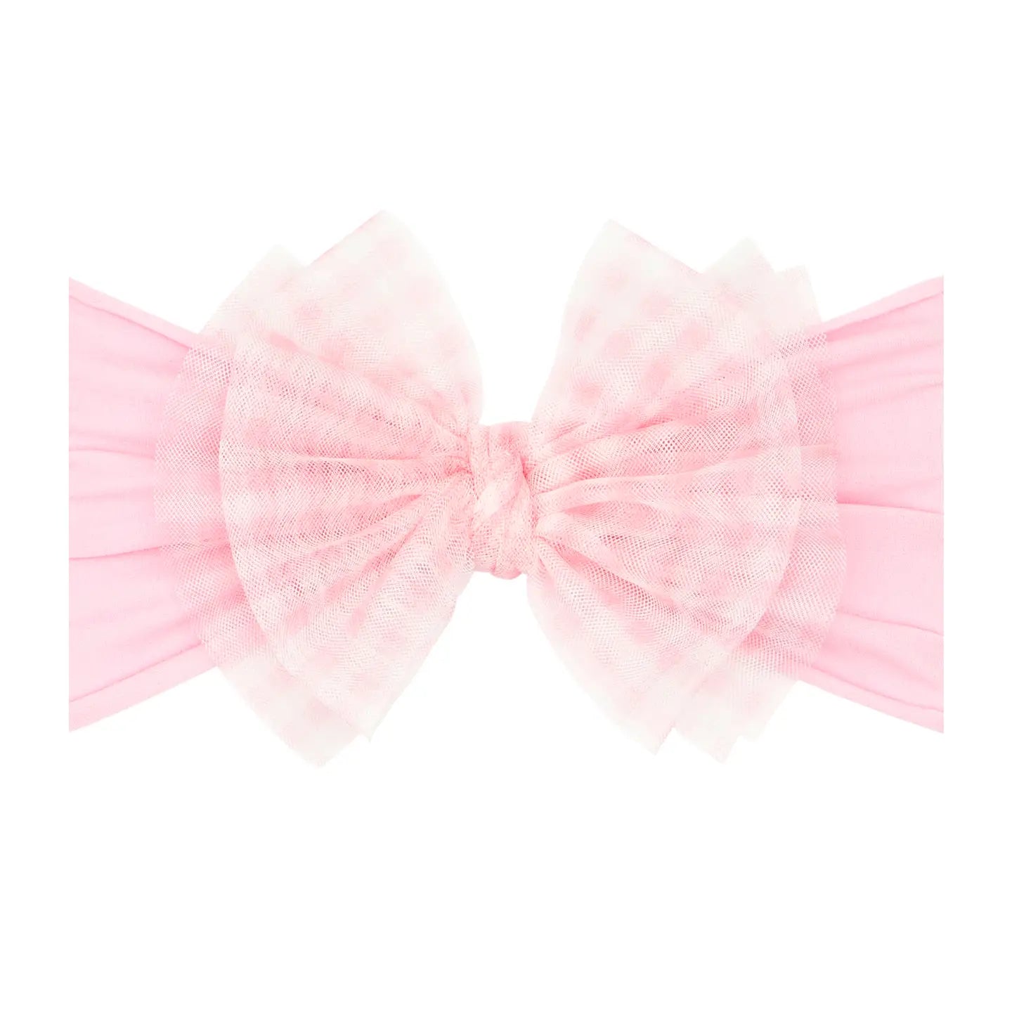 Tulle FAB Headband / Pink Gingham