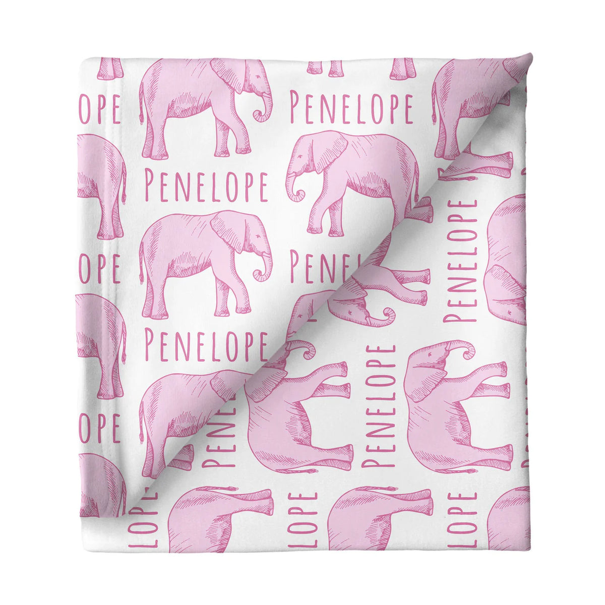 Personalized Stretchy Blanket | Elephant