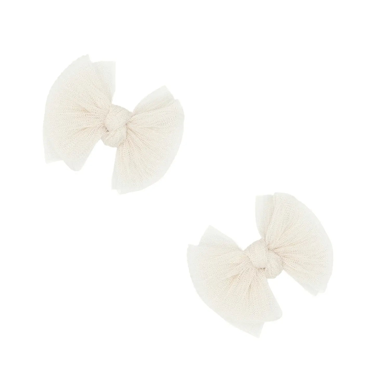 Baby FAB Tulle Clips Set / Pleated Oatmeal