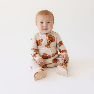 Posh Peanut Zippered Footie / Freddy Teddy