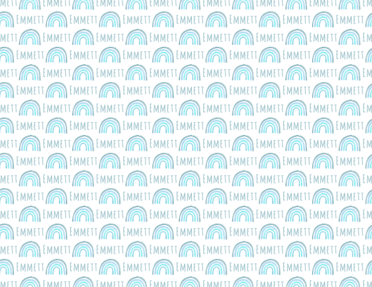 Plush Minky Fleece Personalized Blanket | Rainbow