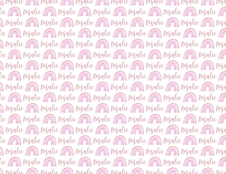 Plush Minky Fleece Personalized Blanket | Rainbow