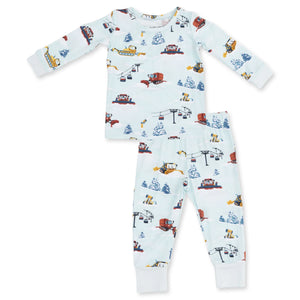 Long Sleeve Toddler Loungewear Set / Snow Cats