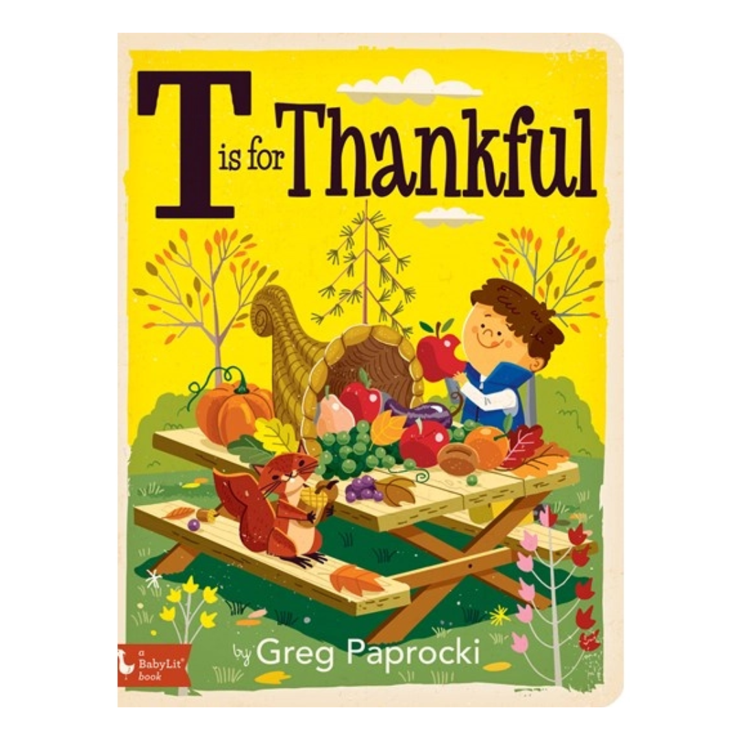 T is for Thankful Board Book