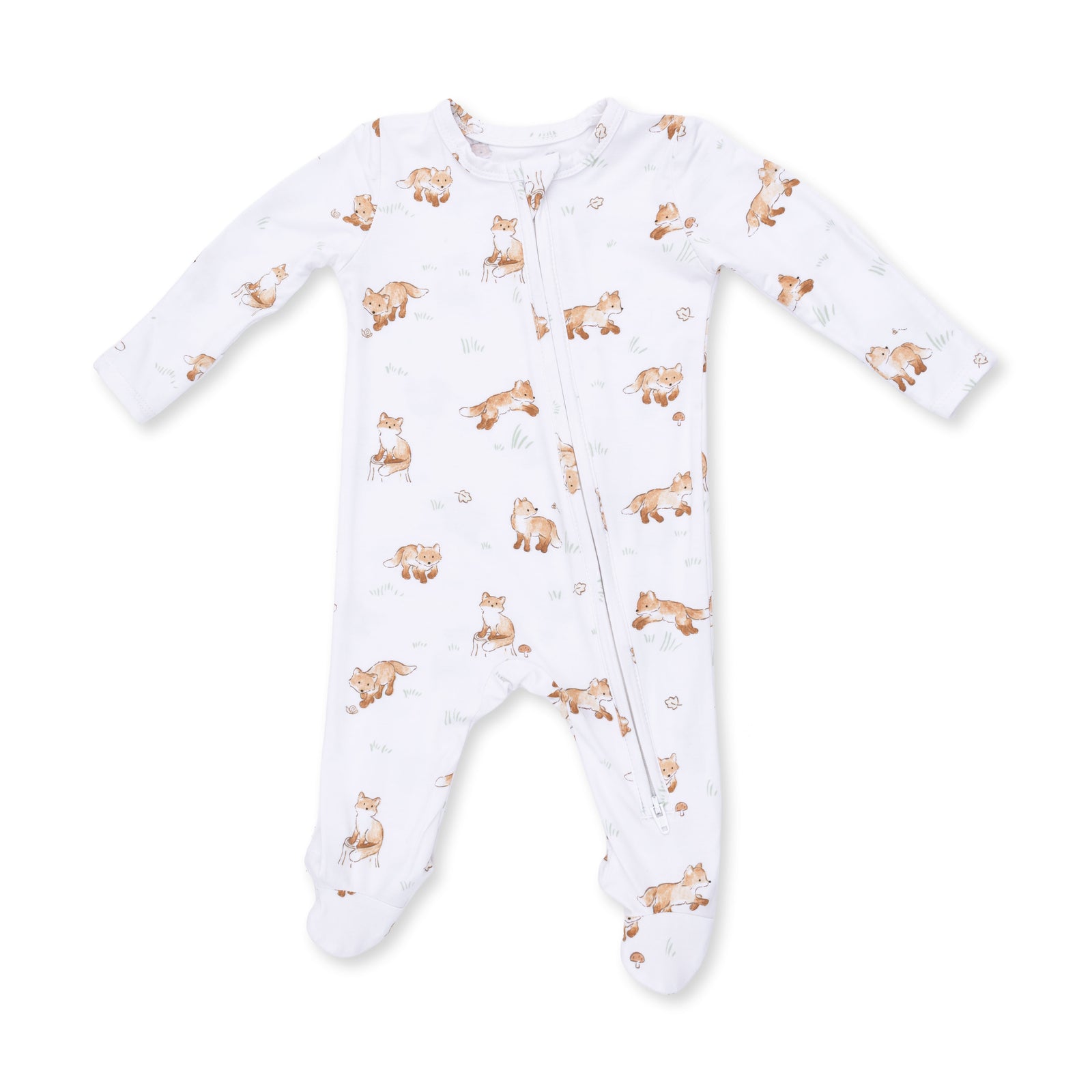 Little Explorer Fox 2 Way Zipper Footie